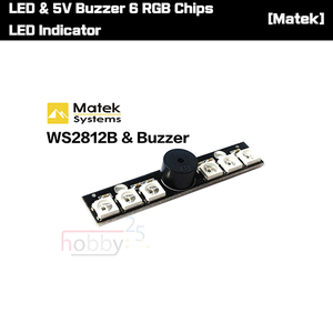 [Matek] LED &amp; 5V Buzzer 6 RGB Chips LED Indicator [WS2812B]