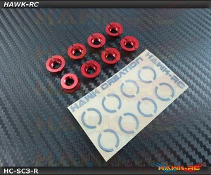[송수신기악세사리] Hawk TX Switch Cap Red V3+ (Flat Bottom, Futaba TX, FrSky X9D) [HC-SC3-R]