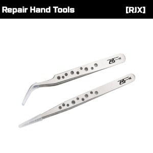 RJX High Precision Tweezers Stainless Steel CoolingHole Electronics Repair Hand Tools